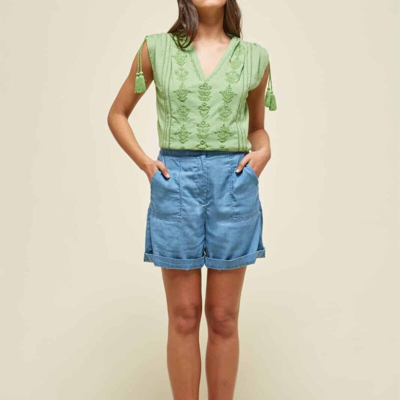 Md´M_ Μπλε τζιν βερμούδα (Md´M Leyenda) 8.98.723.80