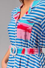 Flamenca Voy Slip ριγέ φόρεμα Lolina