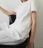 T-shirt με κέντημα στους ώμους 053-110041