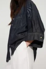 Denim oversized πουκάμισο 053-216901