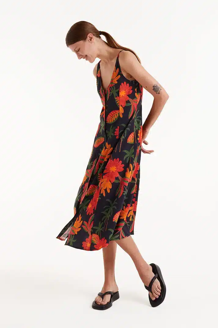 52C11100_05 Μίντι φόρεμα Famara με floral print 52C/11100