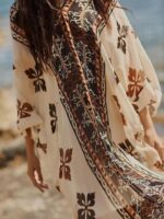 BSB Καλοκαιρινό Maxi Φόρεμα ΣοκολάταΚωδικός: 053-140012