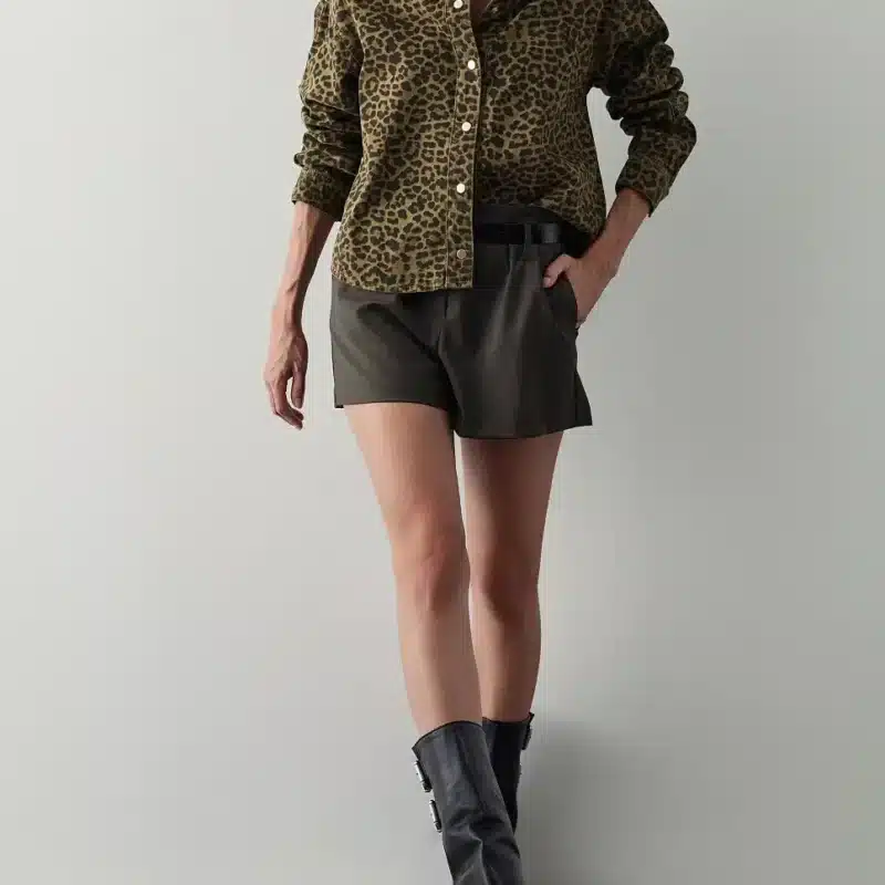 BSB 054-216804 Animal print τζιν τζάκετ