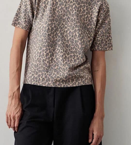 BSB Γυναικείο Πουλόβερ Animal Print Μπεζ Κωδ. 054-160028-10