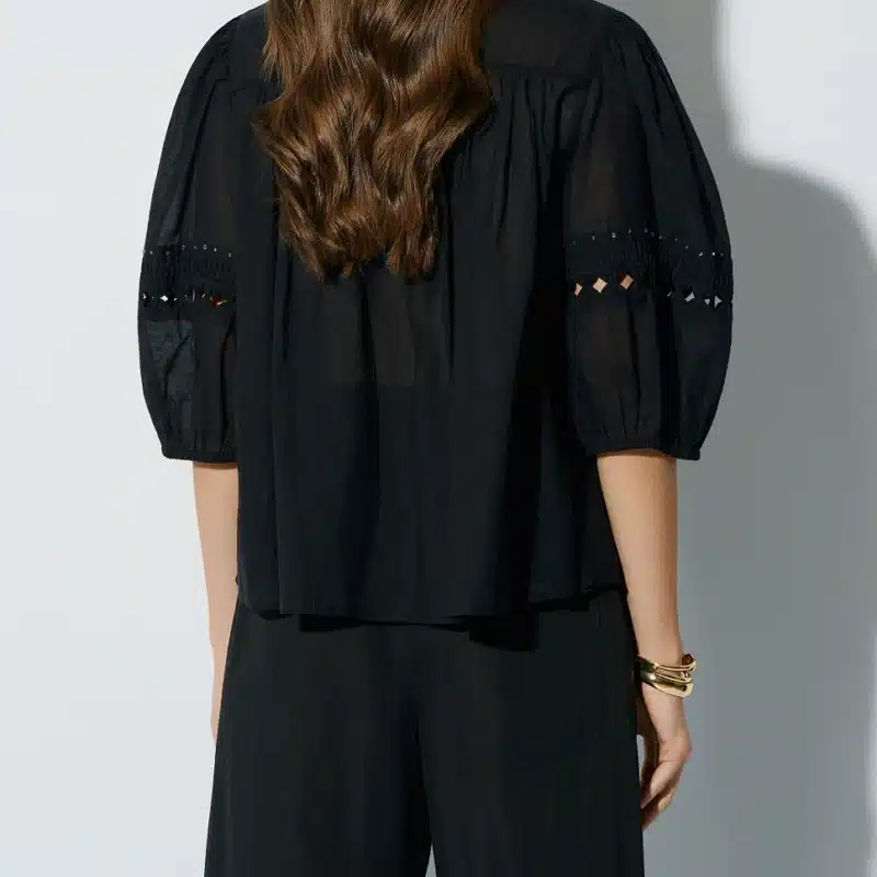 BSB Τουνίκ με διακοσμητικές λεπτομέρειες μαύρο 055-240001-80