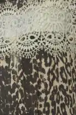 BSB Μάξι animal print φόρεμα άμμοs 055-211068-17