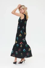 COMPANIA FANTASTICA Μακρύ φόρεμα με πολύχρωμη εκτύπωση Gardener 61C/11358