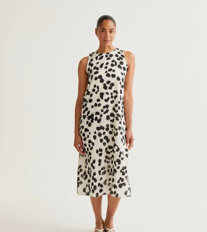 COMPANIA FANTASTICA Μίντι φόρεμα με στάμπα Δαλματίας 61C/43019