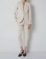 BSB Cropped cigarette παντελόνι ΒΑΝΙΛΙΑ 0056-0112001-152