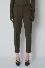 BSB Cropped cigarette παντελόνι σε λαδί χρώμα 0056-0112001-55