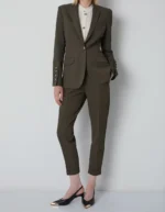 BSB Cropped cigarette παντελόνι σε λαδί χρώμα 0056-0112001-55